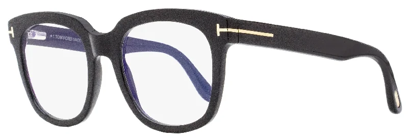 Tom Ford Women's Blue Block Eyeglasses TF5537B 001 Black 52mm