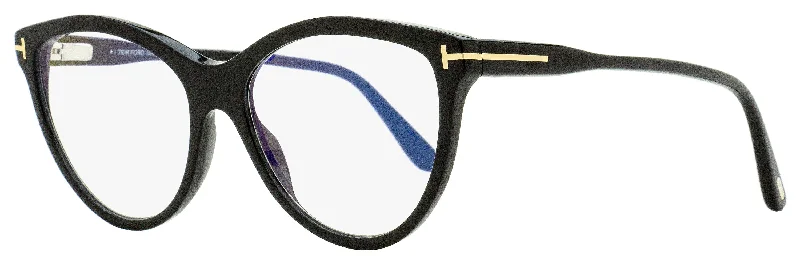 Tom Ford Women's Magnetic Clip-on Eyeglasses TF5772B 001 Black 55mm