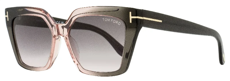 Tom Ford Women's Winona Sunglasses TF1030 20G Gray-Rose 53mm