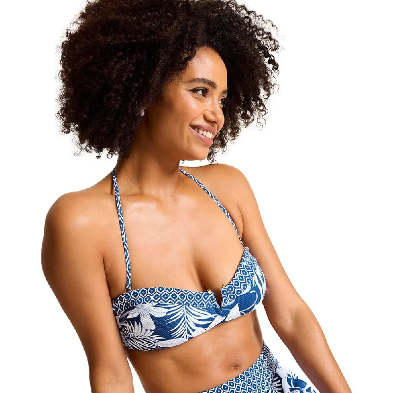 Tommy Bahama Womens Island Cays Blooms Bandeau Top - Indigo Tide*