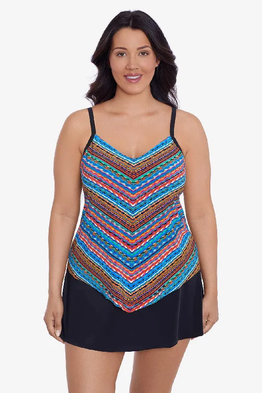 Stitched Up Plus Size Hank Tankini Top