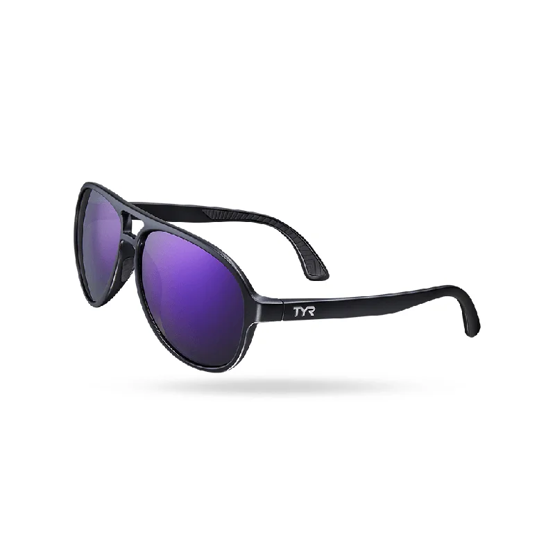 TYR Goldenwest XL Aviator Purple/Black HTS Sunglasses