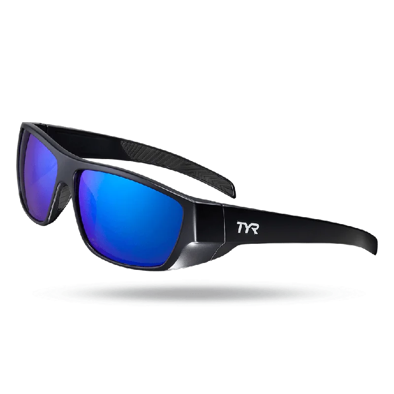 TYR Knox Mens Wrap Sunglasses Blue Black