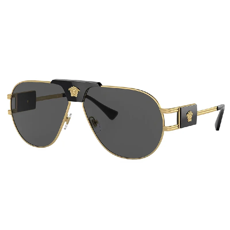 Versace  VE 2252 100287 63mm Unisex Aviator Sunglasses