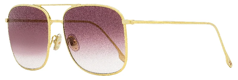 Victoria Beckham Women's Square Sunglasses VB202S 712 Gold 59mm